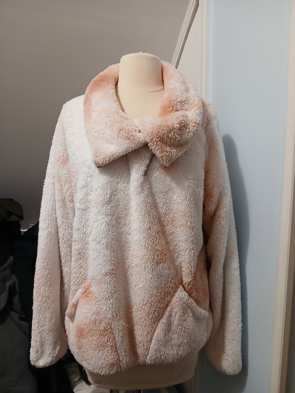 Plush Fleece Women's Quarterzip in Blush